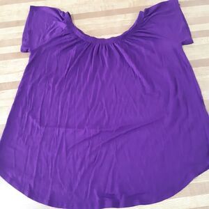 Stretchy Purple Womans Top size Small